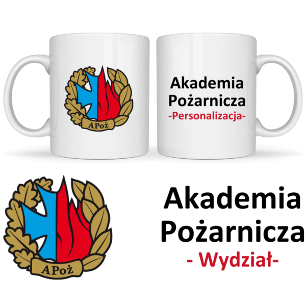 Kubek 330 ml Akademia Pożarnicza