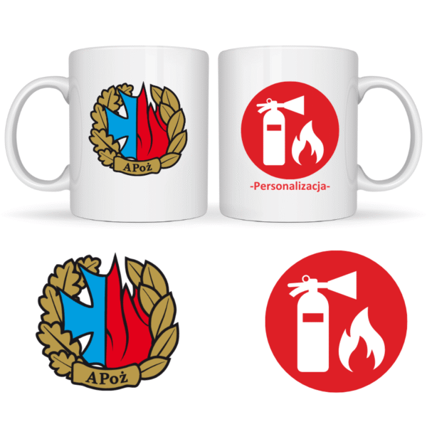 Kubek 330 ml Akademia Pożarnicza Sygnet