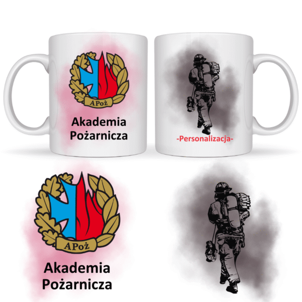 Kubek 330 ml Akademia Pożarnicza Strażak