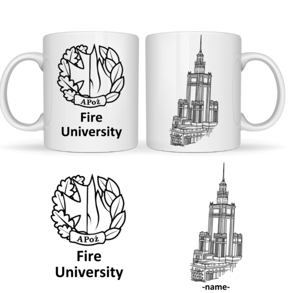 Kubek 330 ml Fire University Warsaw