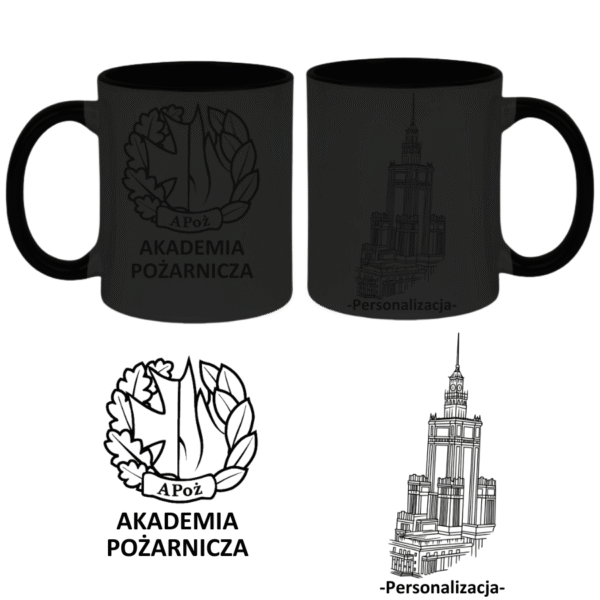 Kubek Magiczny 330 ml Akademia Pożarnicza Warszawa