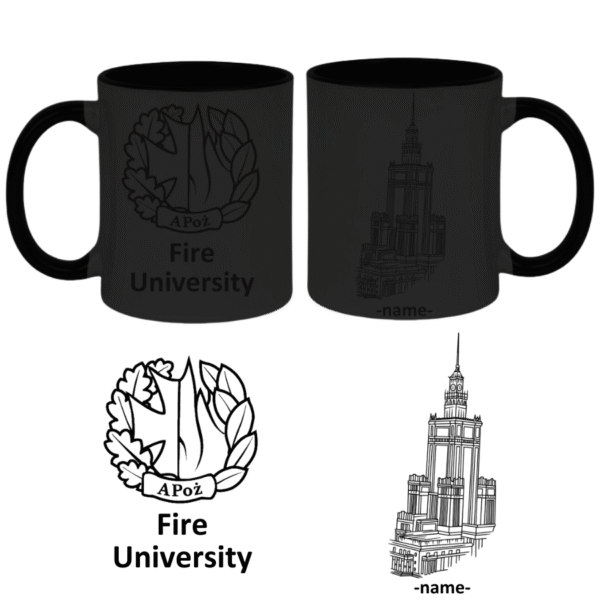Kubek Magiczny 330 ml Fire University Warsaw